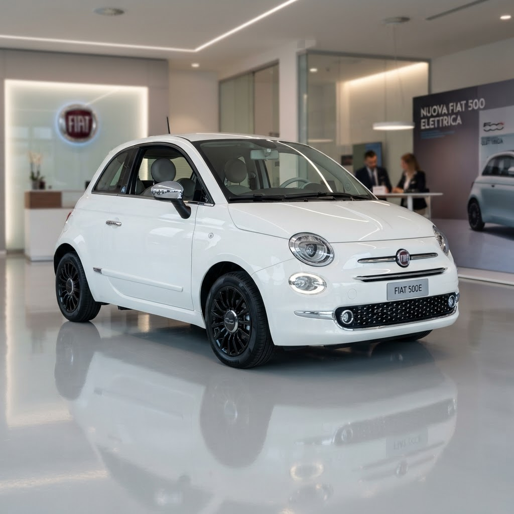 FIAT 500 - أبيض