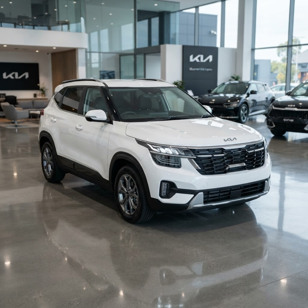 KIA Seltos - أبيض