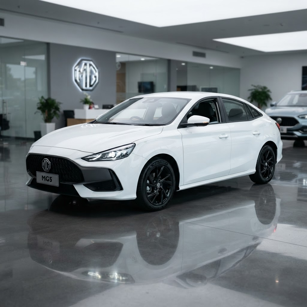 MG MG5 - أبيض
