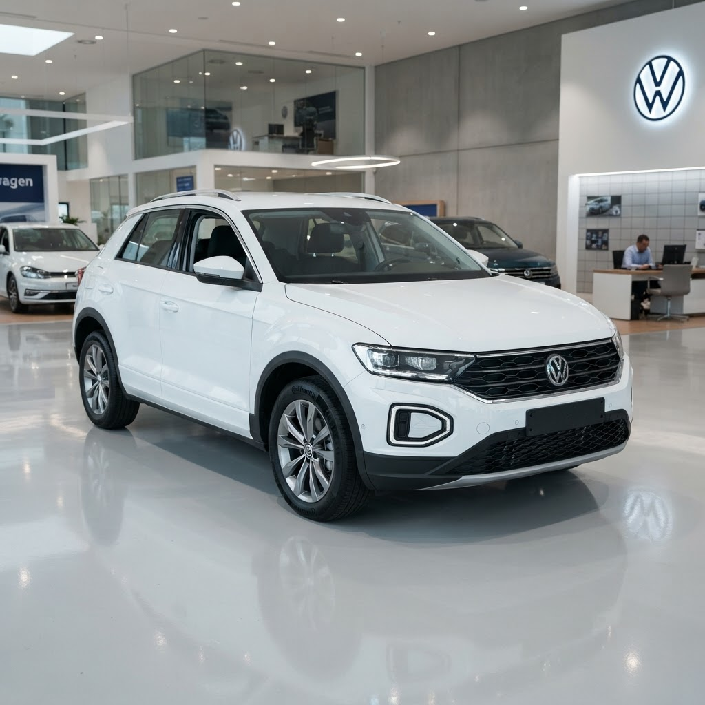 VW T-Roc - أبيض